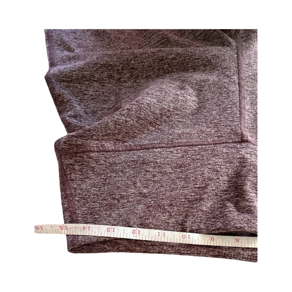 Zobha Women's Heathered Maroon Leggings - Picture 4 of 5
